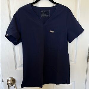 FIGS Navy Blue Scrub Top